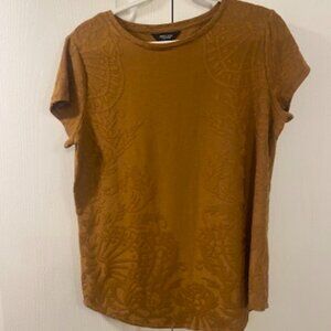 Simply Vera Women's L Tan/Brown T Shirt